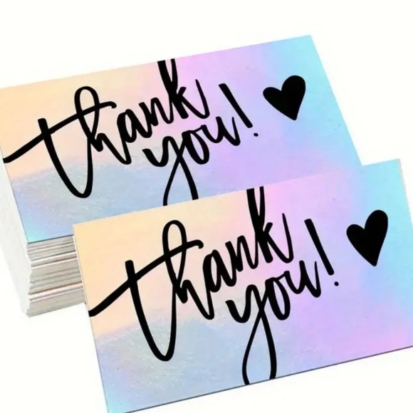 Source Unknown Other - 50 Holographic Thank You Cards